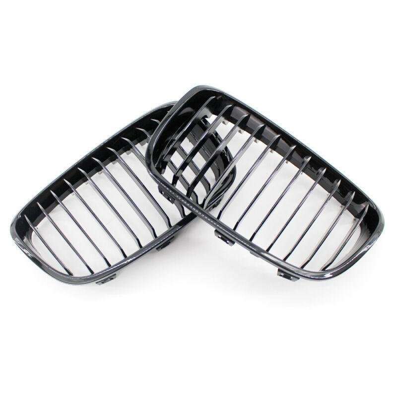 2X/Set Car Front Shiny Black Grille Fits for BMW F20 2011-14 12 13 Mesh Grill
