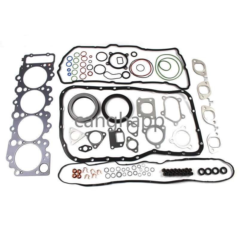 4HK1 4HK1TC Diesel Engine Gasket Kit Set For Isuzu Chevrolet NPR NQR NRR 5.2L