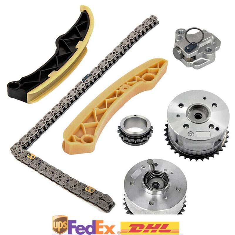 Timing Chain Kit + Pair VVT Gear fits Hyundai Accent KIA RIO FORTE5 OPTIMA 1.6L