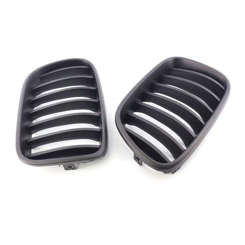 2X/Set Car Front Flat Black Grille Replacement for BMW F25 X3 2011-13 Mesh Grill