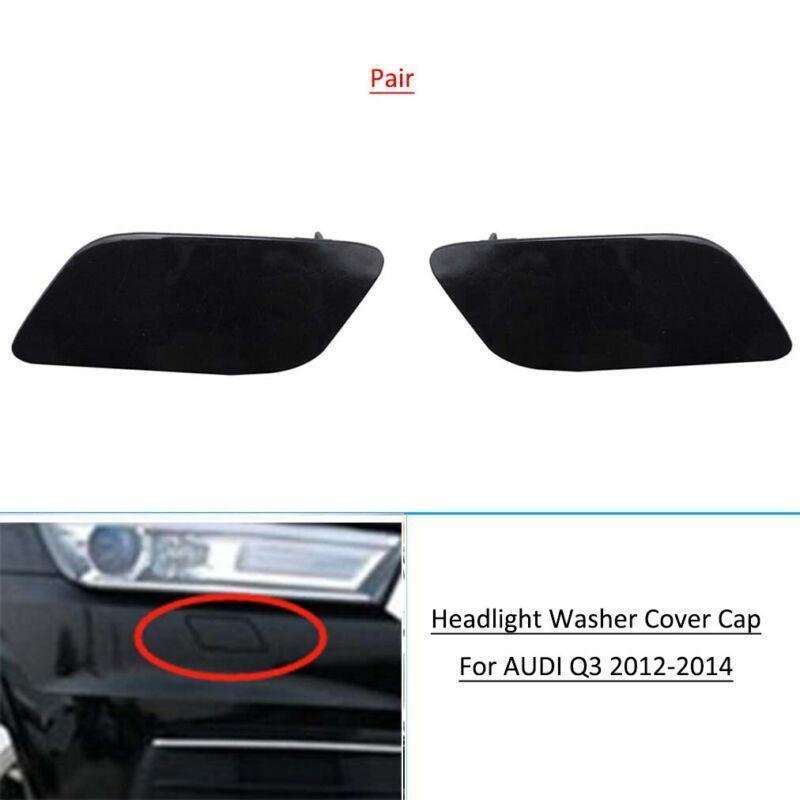 Pair Bumper Headlight Washer Cover Cap For AUDI Q3 2012-2014