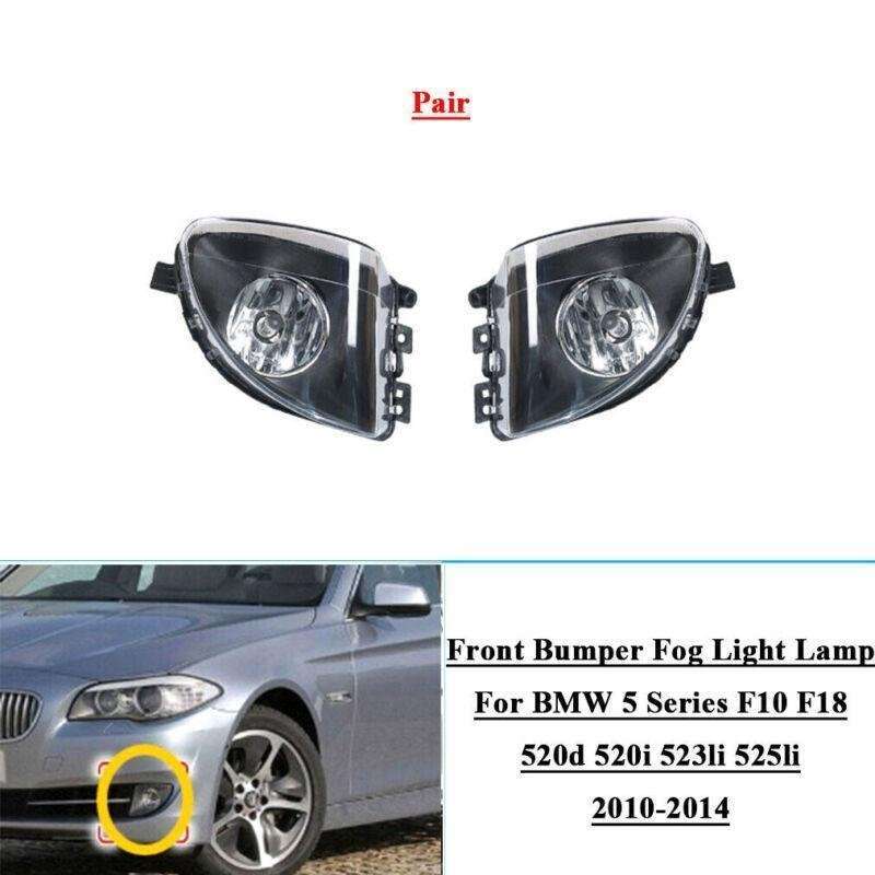 2x Front Bumper Fog Lights For BMW 5 Series F10 F18 2010-2014 LR 63177216885/6