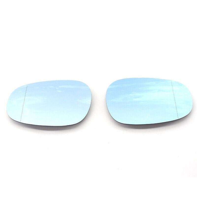 2X/Set Fit for BMW E90 E92 09-11 LCI Rearview Wing Mirror Blue Heated Blind Spot