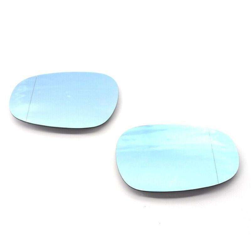 2X/Set Fit for BMW E90 E92 09-11 LCI Rearview Wing Mirror Blue Heated Blind Spot