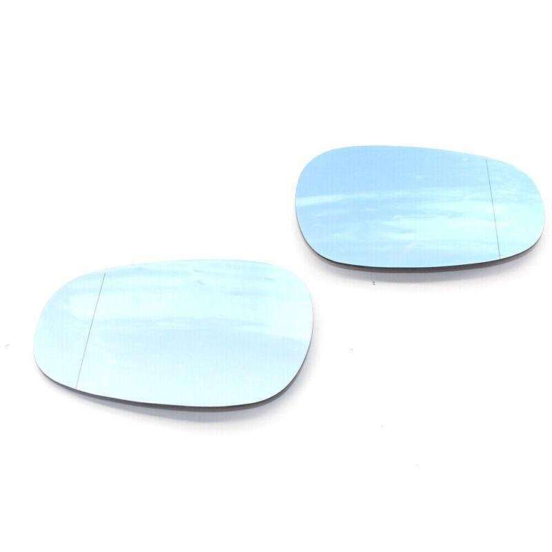 2X/Set Fit for BMW E90 E92 09-11 LCI Rearview Wing Mirror Blue Heated Blind Spot