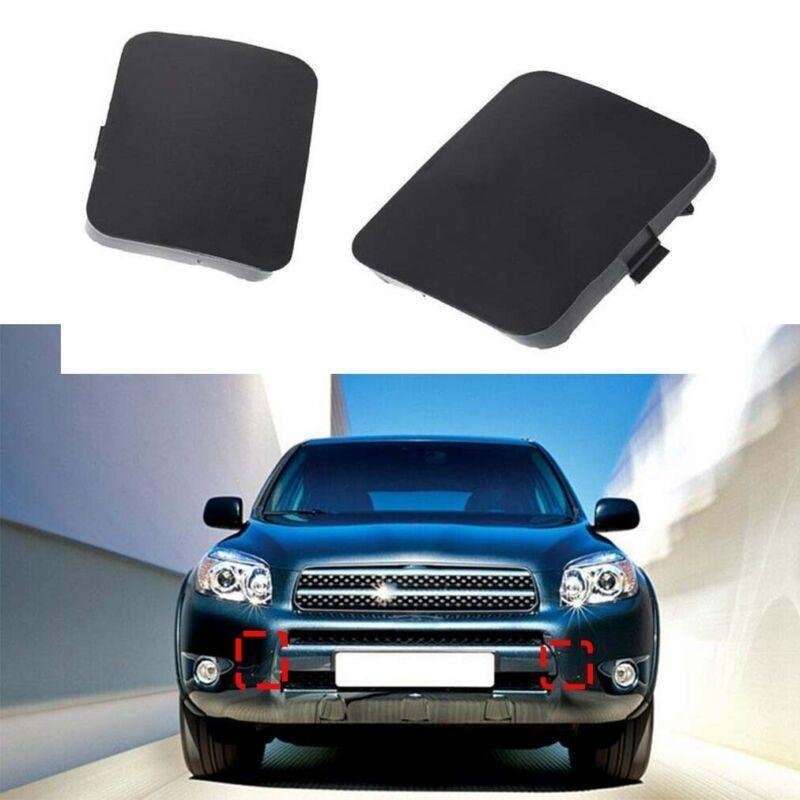 For Toyota RAV4 2006-2009 1 Pair Front Bumper Tow Trailer Hook Eye Cover Caps