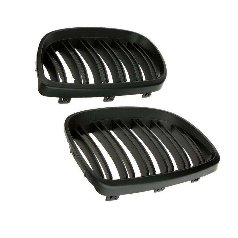 2X/Set Matte Black Dual Slat Grille for BMW E92 E93 3 Series 2 Door 06-10 Grill