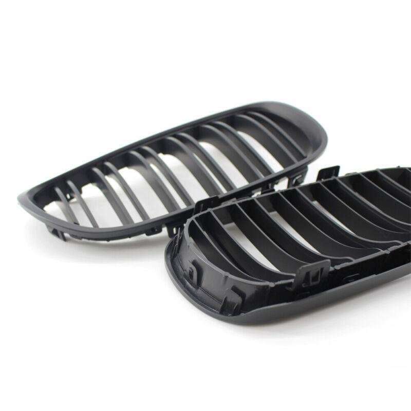 2X/Set Matte Black Dual Slat Grille for BMW E92 E93 3 Series 2 Door 06-10 Grill