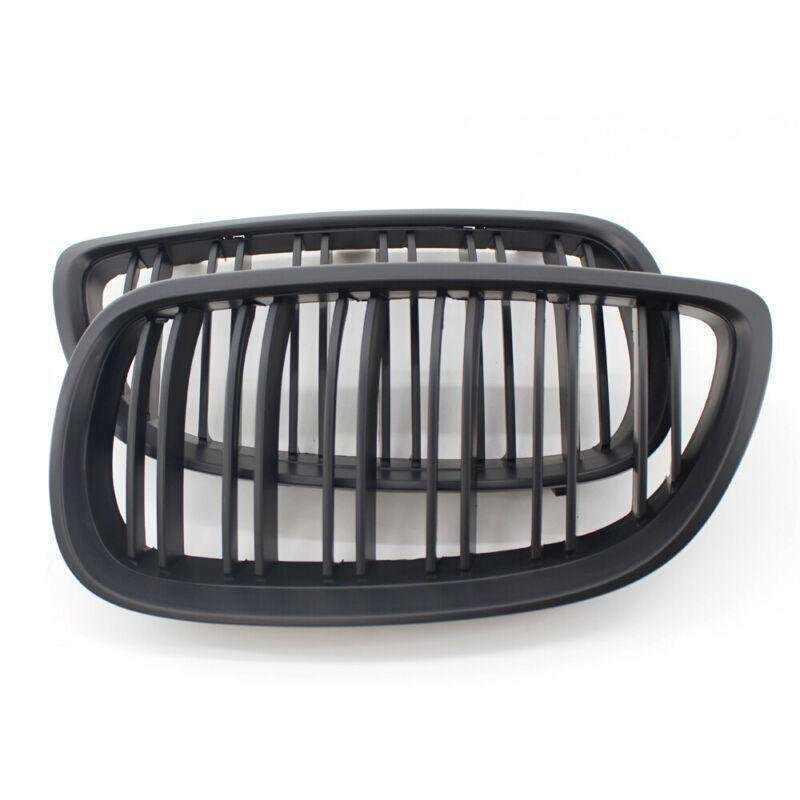 2X/Set Matte Black Dual Slat Grille for BMW E92 E93 3 Series 2 Door 06-10 Grill