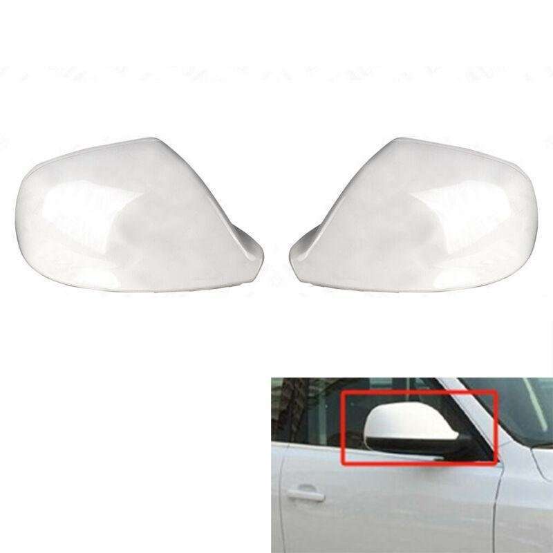 Pair Door Wing Rearview Mirror Cover Shell Cap For Audi Q5 2009-2015 Q7 07-15