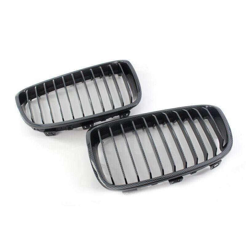 Carbon Fiber Printed Front Grill Grille For BMW F20 F21 118i Hatchback 2011-2014