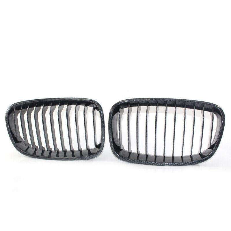 Carbon Fiber Printed Front Grill Grille For BMW F20 F21 118i Hatchback 2011-2014