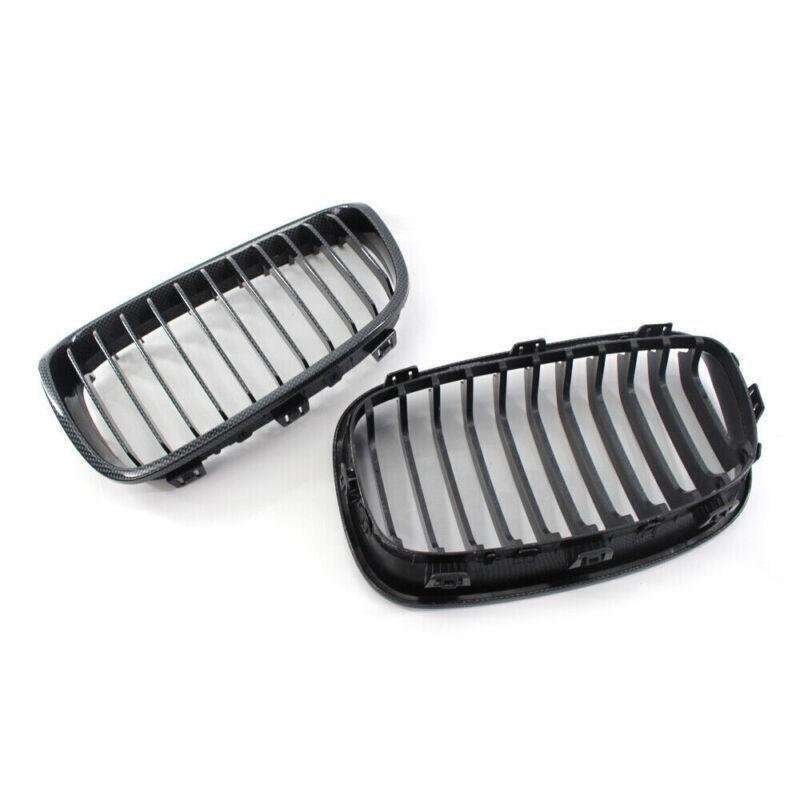 Carbon Fiber Printed Front Grill Grille For BMW F20 F21 118i Hatchback 2011-2014