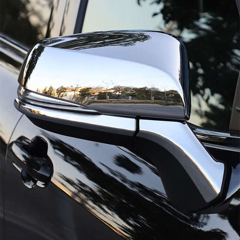 For Toyota Highlander 2020-2023 Chrome Side Door Rearview Mirror Cover Trim Cap