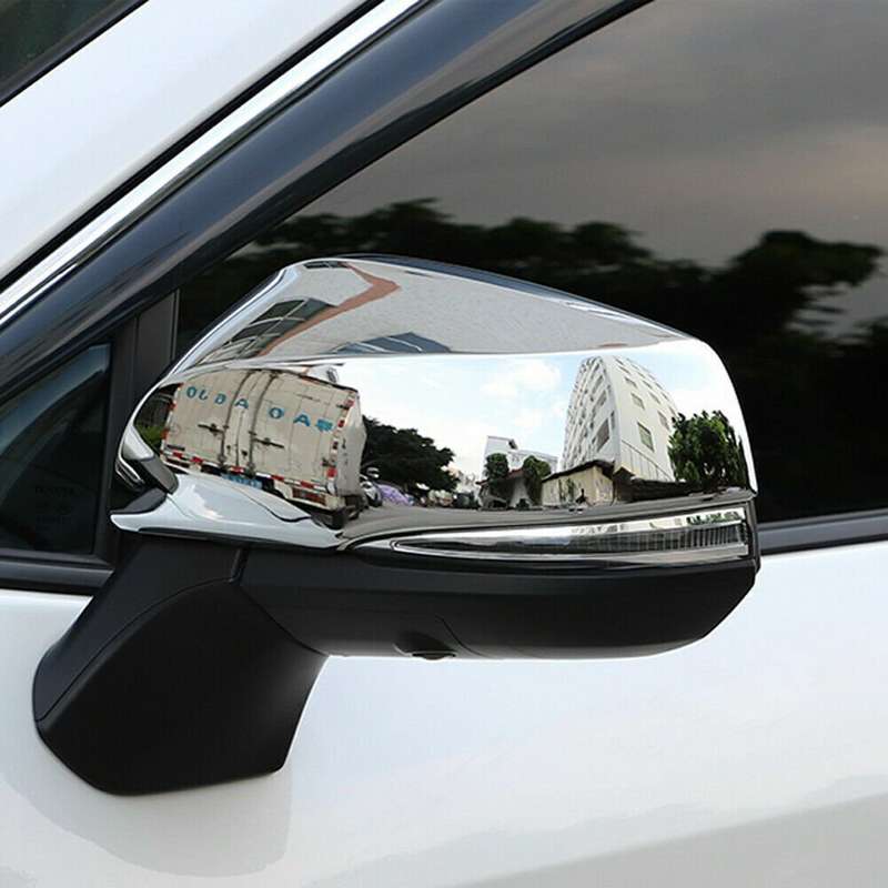 For Toyota Highlander 2020-2023 Chrome Side Door Rearview Mirror Cover Trim Cap