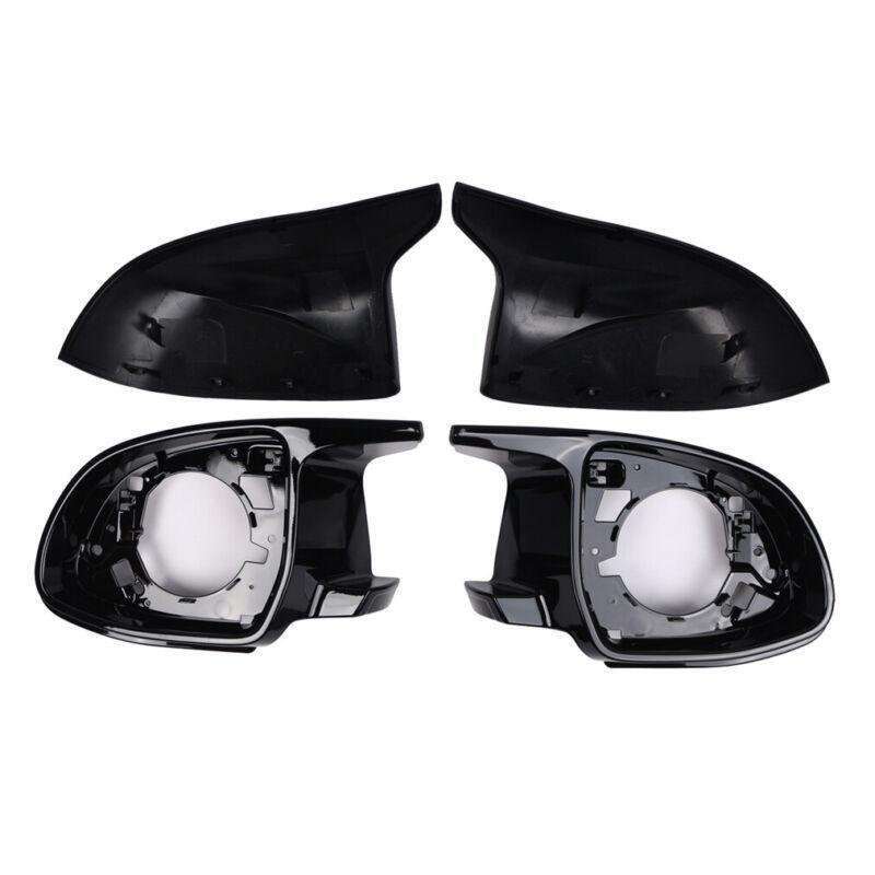 Gloss Black Side Wing Mirror Cover Caps For BMW X3 X4 X5 X6 X7 X3M X4M X5M X6M