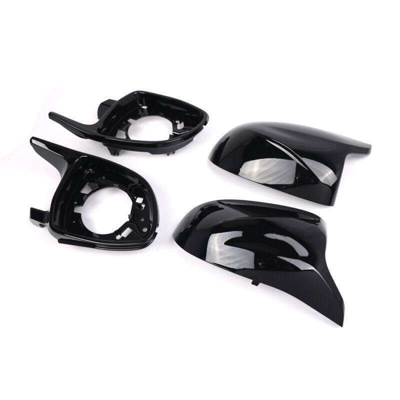 Gloss Black Side Wing Mirror Cover Caps For BMW X3 X4 X5 X6 X7 X3M X4M X5M X6M
