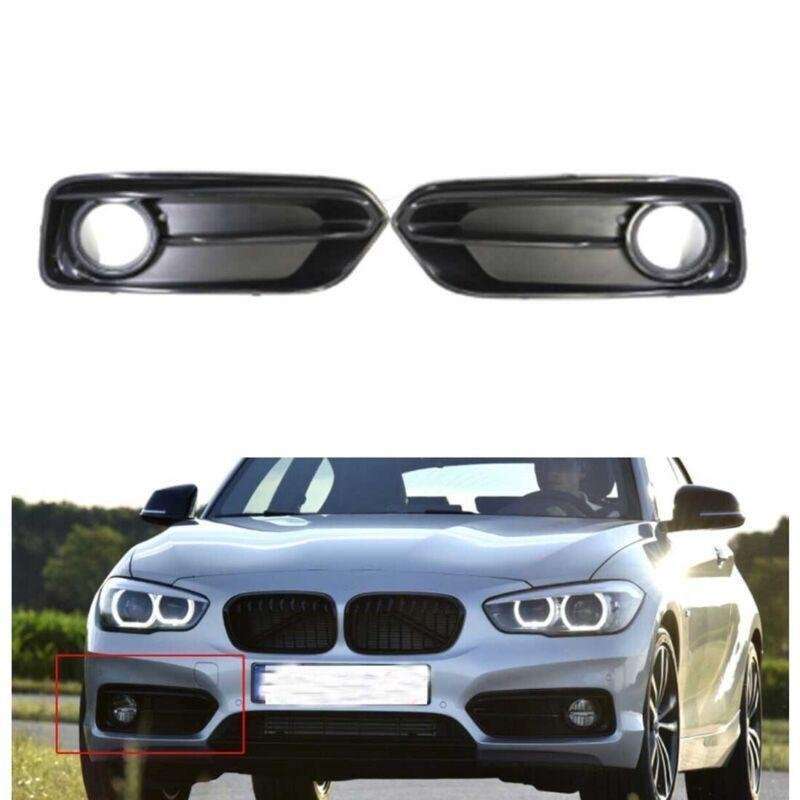 Front Bumper Fog Light Grille For BMW 1 Series F20 F21 LCI 15-19 Sport Pair