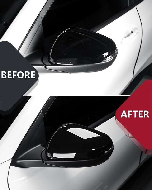 For Chevy Trailblazer 2021-2023 Gloss Black Door Rearview Mirror Cover Trim Caps