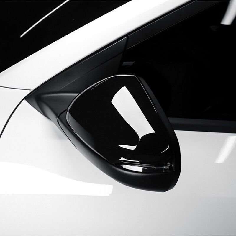 For Chevy Trailblazer 2021-2023 Gloss Black Door Rearview Mirror Cover Trim Caps
