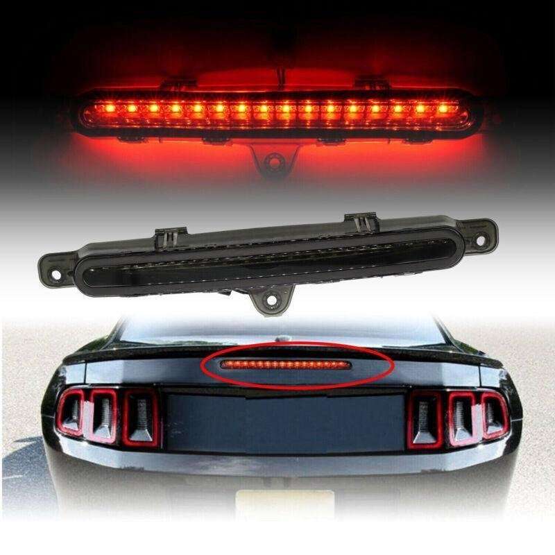 Full LED 3RD Third Brake Lights Black For Ford Mustang 2010 2011 2012 2013 2014