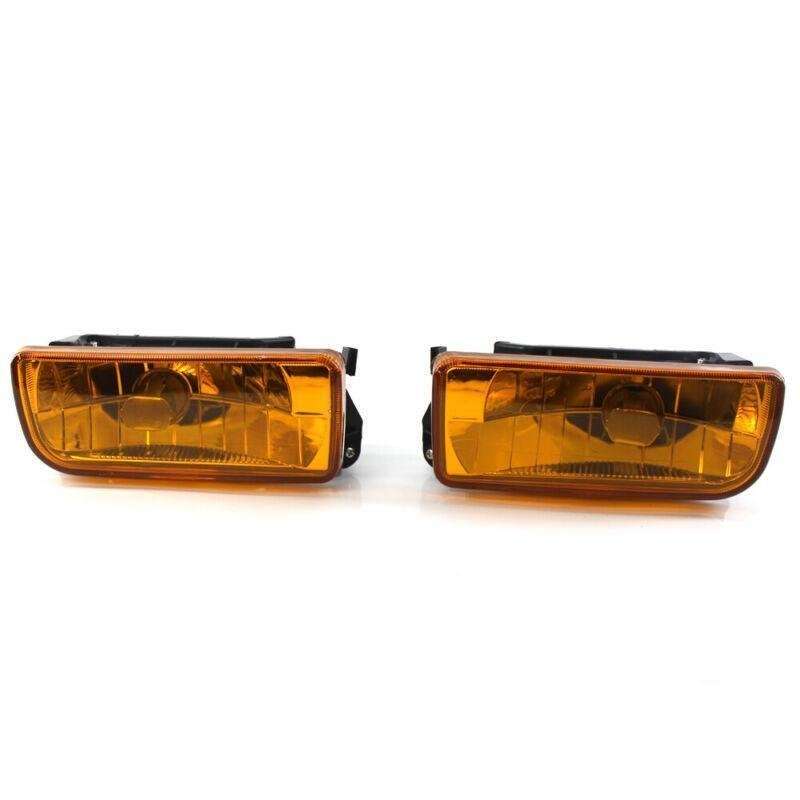 For 1992-1998 BMW E36 3 SERIES REPLACEMENT FOG LIGHTS LAMPS CRYSTAL YELLOW LENS