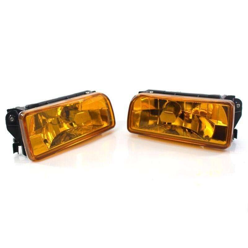 For 1992-1998 BMW E36 3 SERIES REPLACEMENT FOG LIGHTS LAMPS CRYSTAL YELLOW LENS