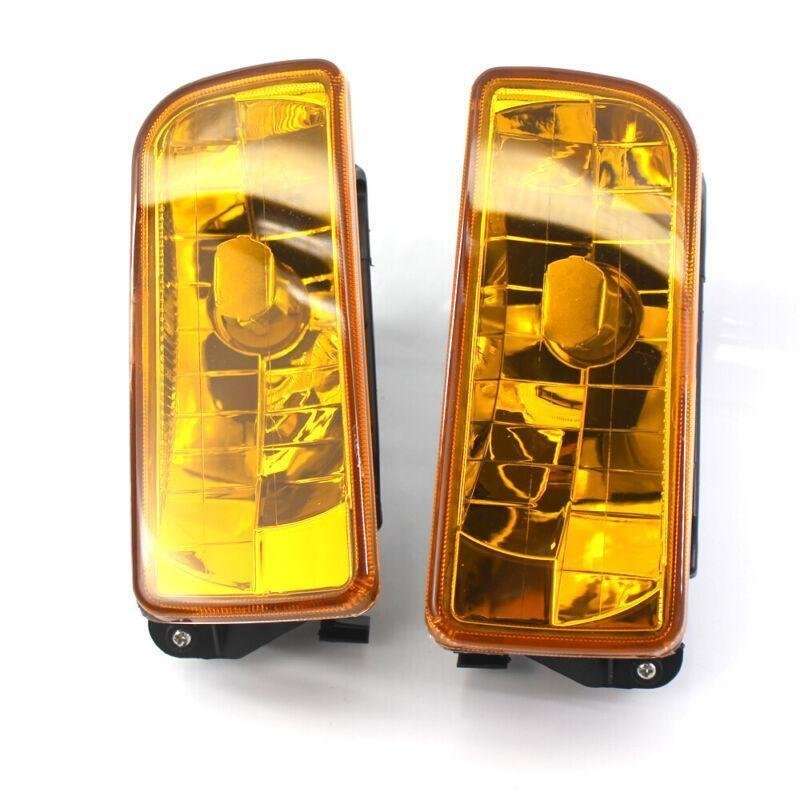 For 1992-1998 BMW E36 3 SERIES REPLACEMENT FOG LIGHTS LAMPS CRYSTAL YELLOW LENS