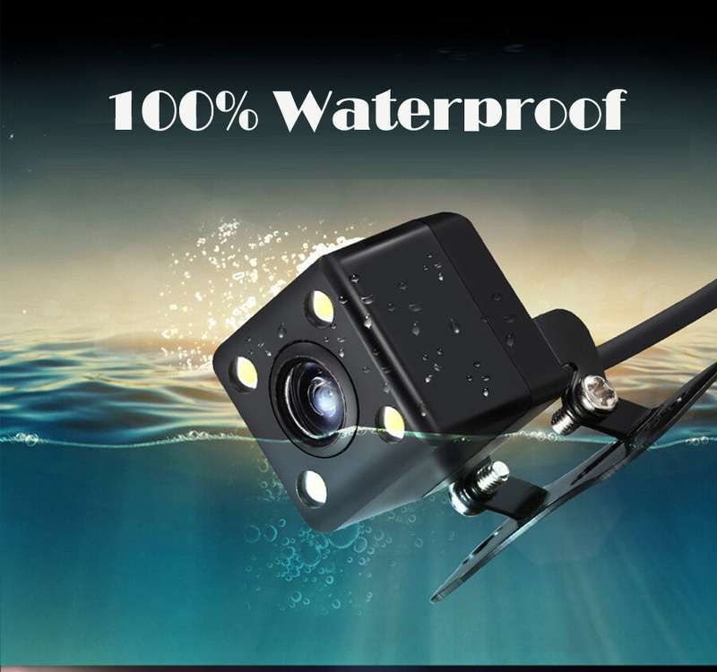 170 Grad Ansichtwinkel Black Night vision SpiegelWaterproofRear View Camera