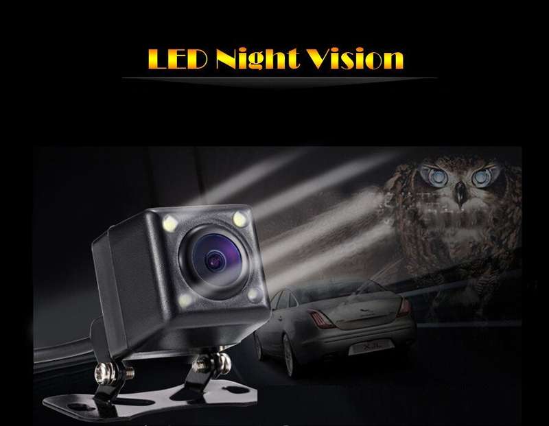 170 Grad Ansichtwinkel Black Night vision SpiegelWaterproofRear View Camera