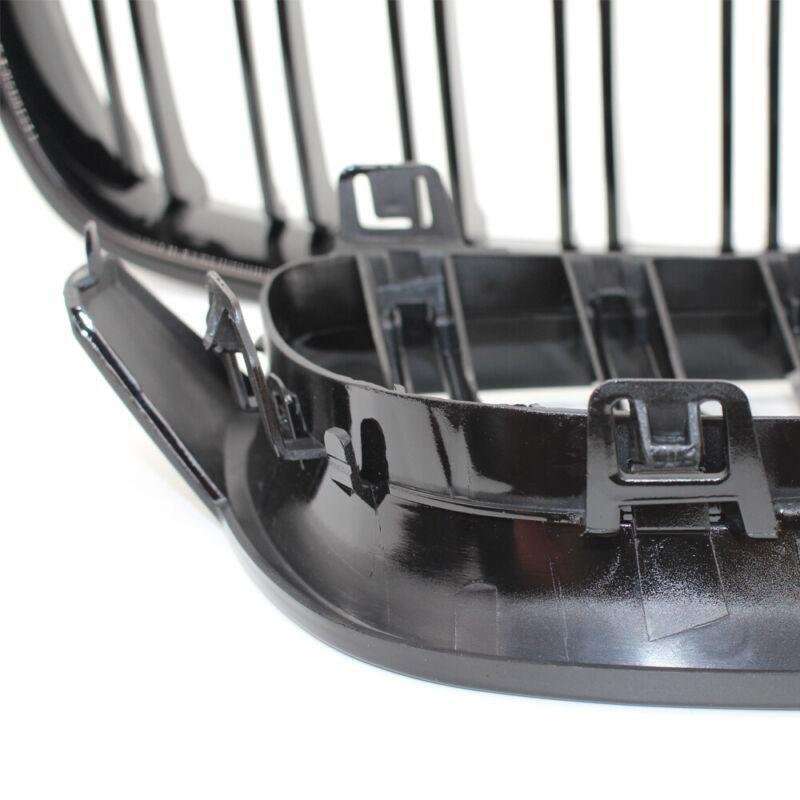 2X/Set Shiny Black Grille Dual Line Fits for BMW 3 Series M3 F30 F35 2012 - 2016