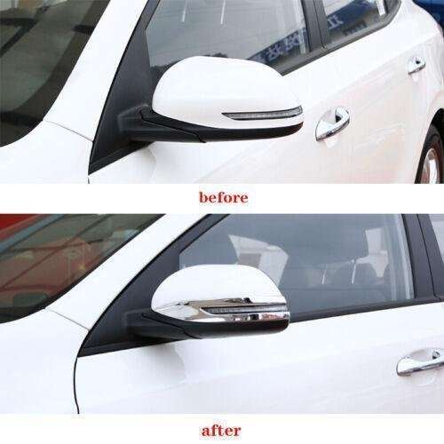 For Kia Forte 2018-2020 Stainless Steel Car Rearview Mirror Decor Cover Trim
