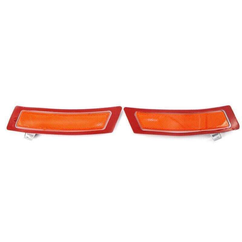 Pair of Amber Front Bumper Side Marker Reflector Light Fit BMW 11-13 BMW X5 E70