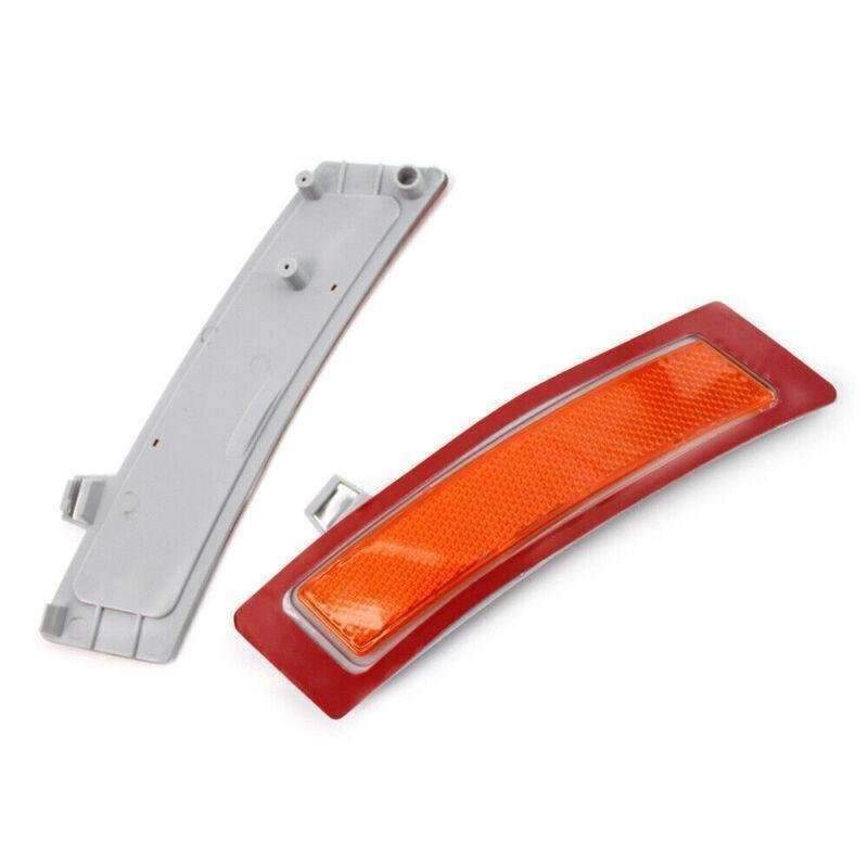 Pair of Amber Front Bumper Side Marker Reflector Light Fit BMW 11-13 BMW X5 E70
