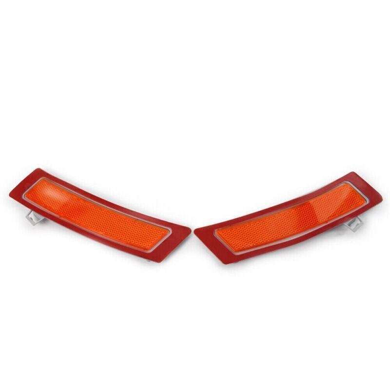 Pair of Amber Front Bumper Side Marker Reflector Light Fit BMW 11-13 BMW X5 E70