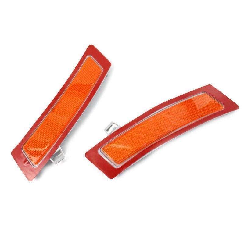 Pair of Amber Front Bumper Side Marker Reflector Light Fit BMW 11-13 BMW X5 E70