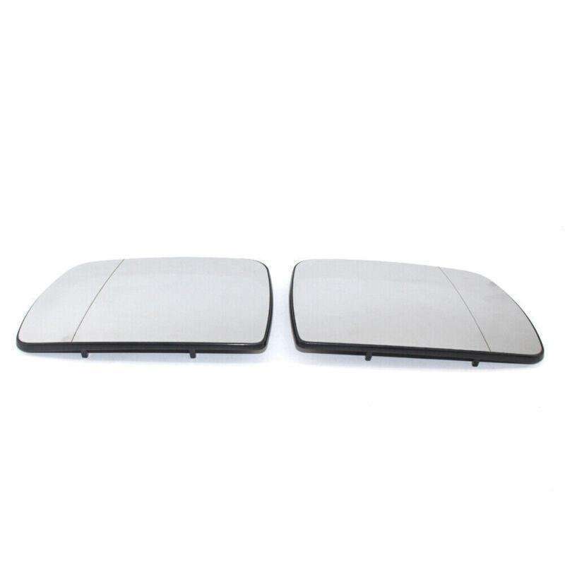 Pair Car Door Wing Mirror Glass Heated Fit for BMW X5 E53 99-06 White