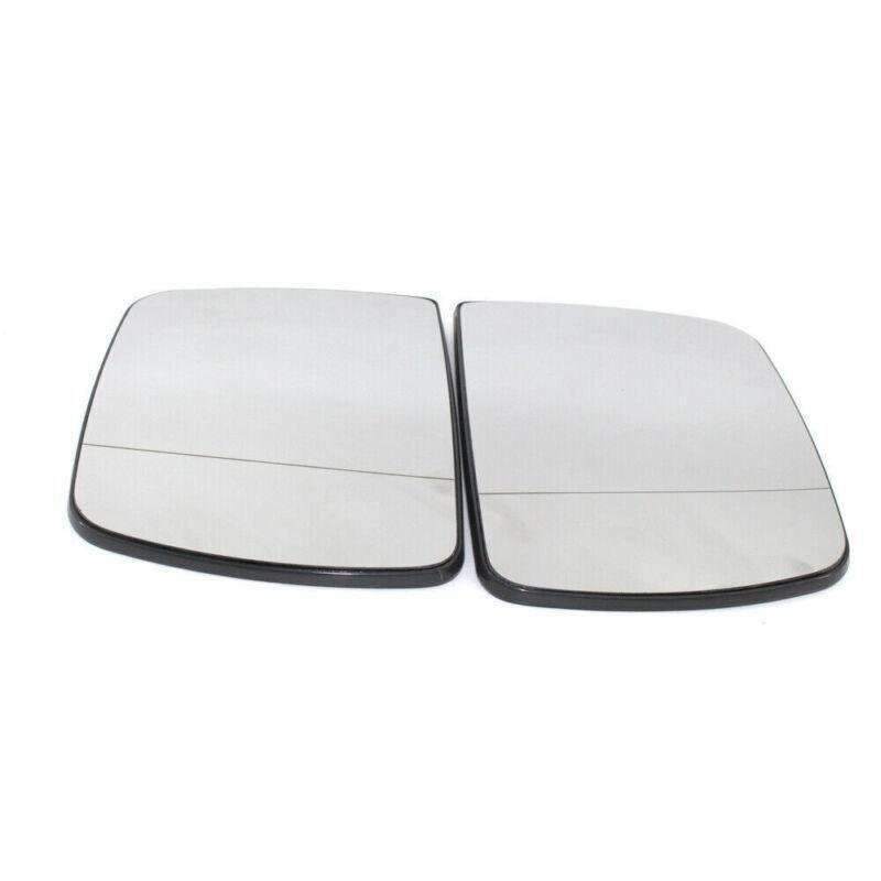 Pair Car Door Wing Mirror Glass Heated Fit for BMW X5 E53 99-06 White