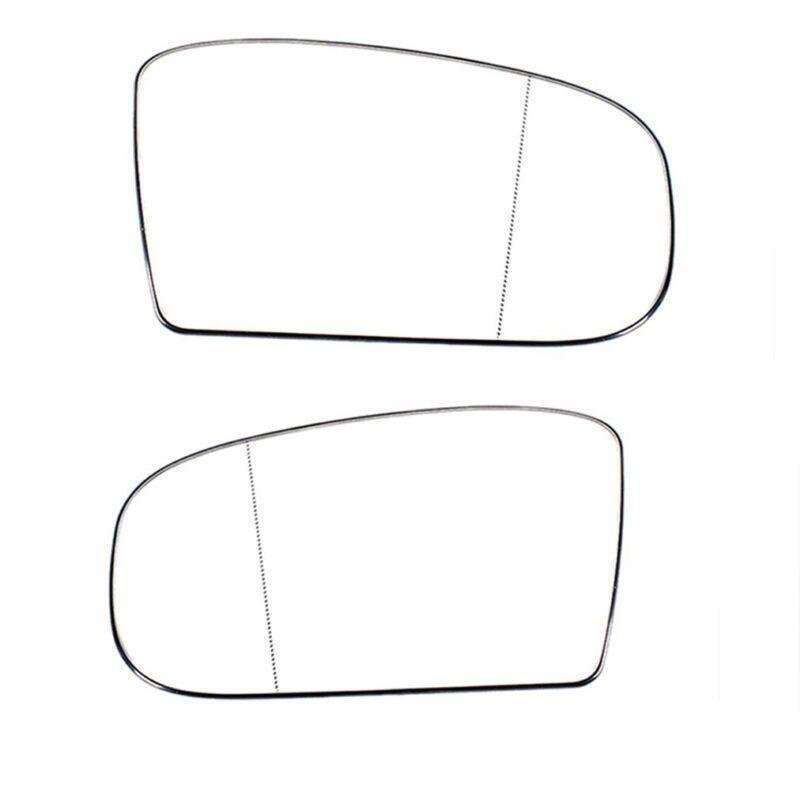 Mirror Glass Heated For Mercedes Benz W220 1999-2002 W215 2000-2006 Pair