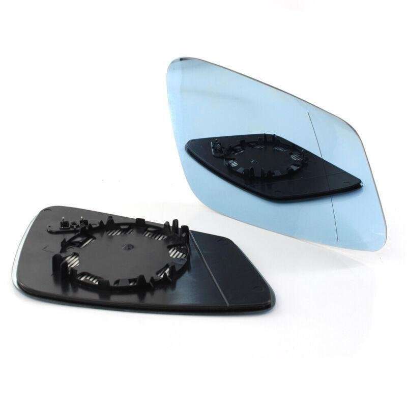 Pair Car Door Side Mirror Glass Blue for 5 Series BMW F07 F10 F18 F11 F06 E60