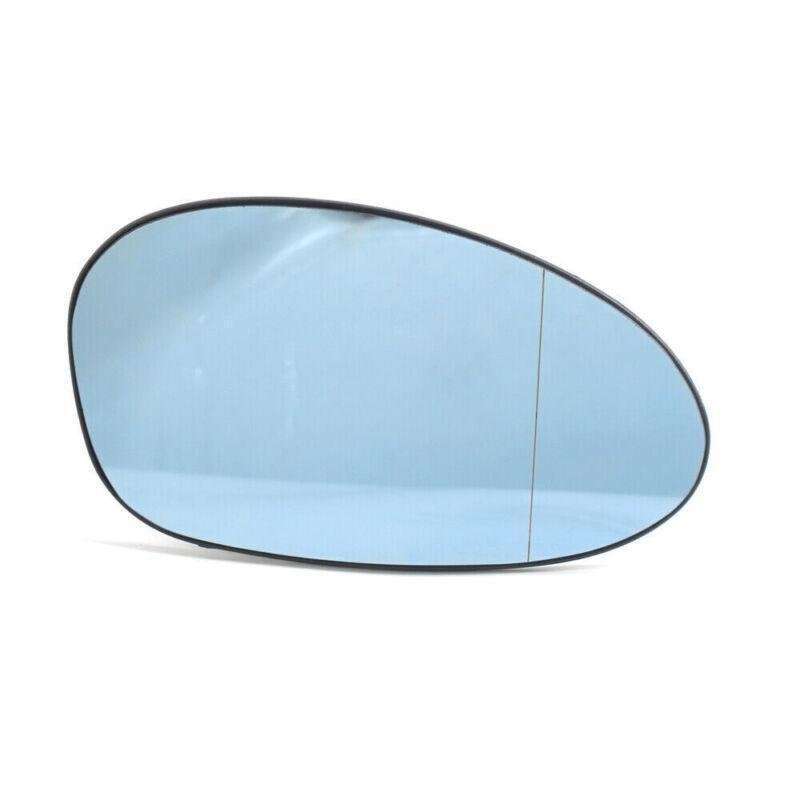 2Pcs Side Wing Electric Mirror Glass Heated Blue Fits BMW E90 2005-2008 E87 E88