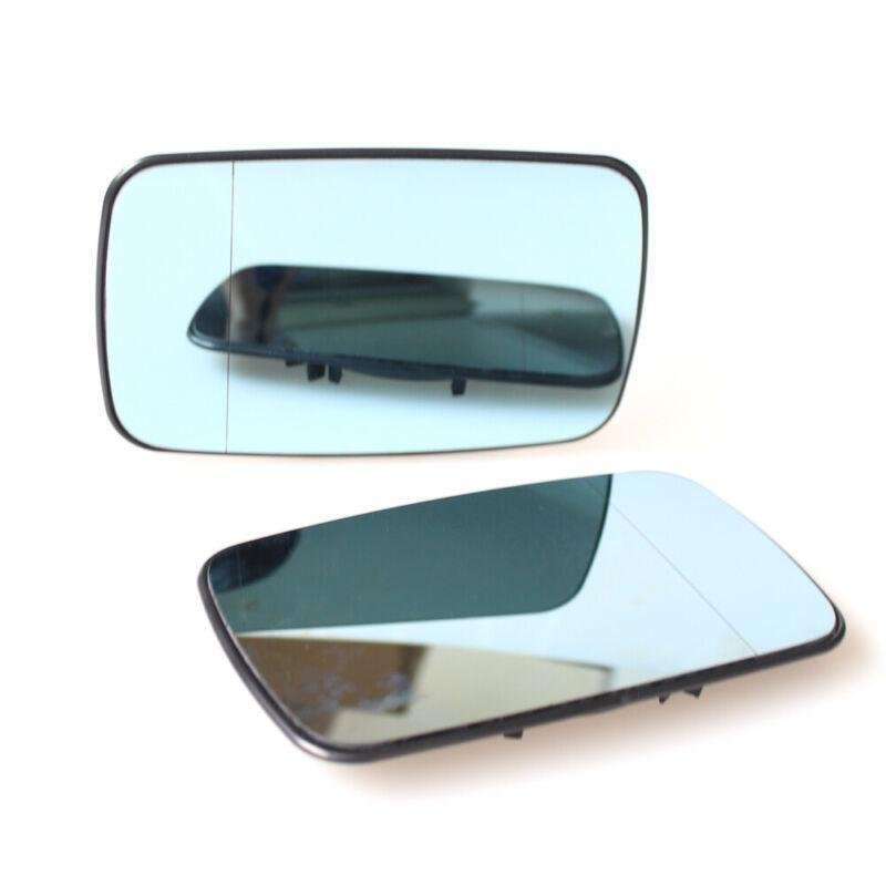 Mirror Heated Glass Blue Pair fit for BMW E46 99-05 Sedan