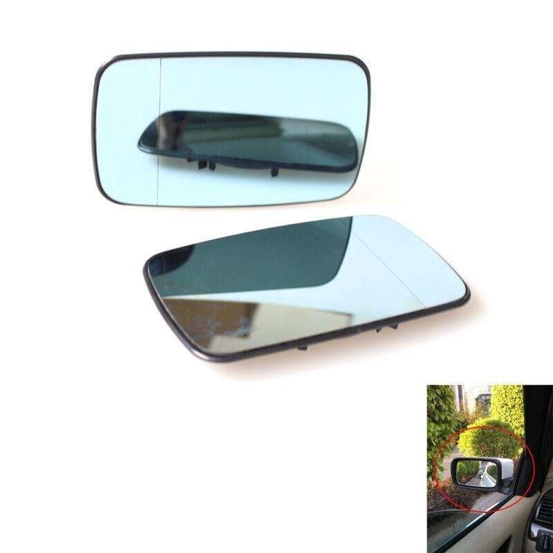 Mirror Heated Glass Blue Pair fit for BMW E46 99-05 Sedan
