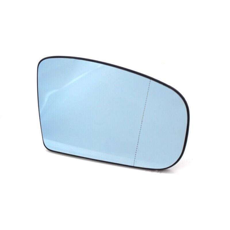 Right Side Heated Door Blue Mirror Glass with Plate For Mercedes-Benz W220 99-02