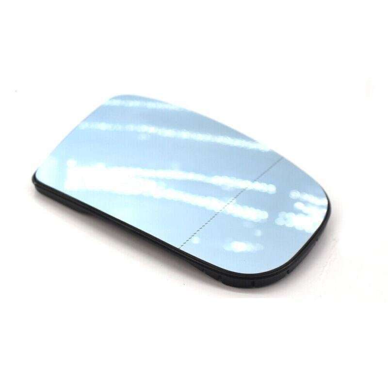 Right Side Heated Door Blue Mirror Glass with Plate For Mercedes-Benz W220 99-02