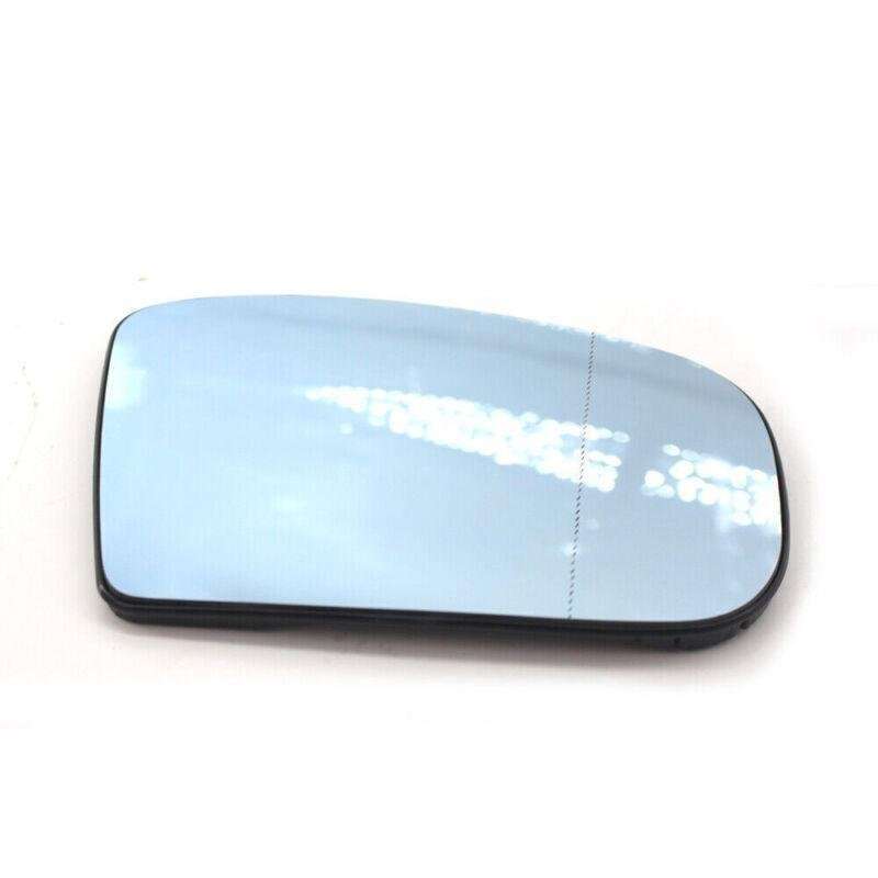 Right Side Heated Door Blue Mirror Glass with Plate For Mercedes-Benz W220 99-02