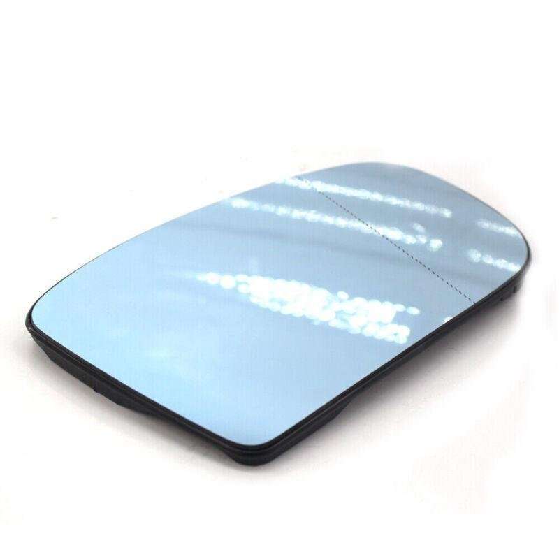 Right Side Heated Door Blue Mirror Glass with Plate For Mercedes-Benz W220 99-02
