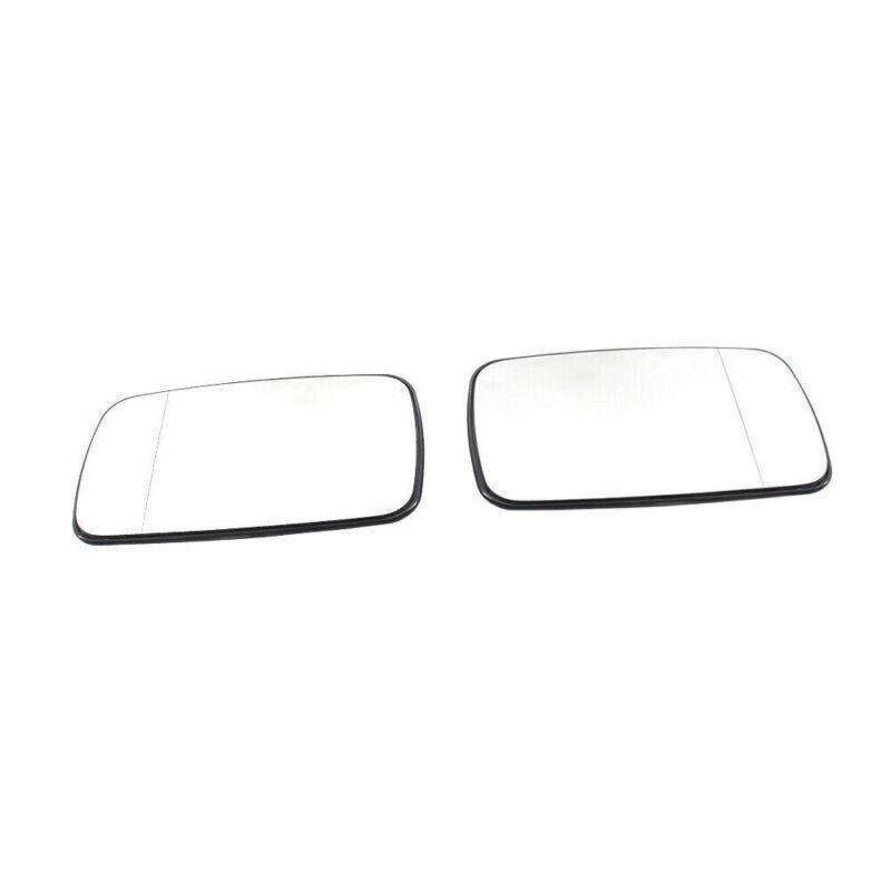 Pair View Split Heated Mirror White Glass Fit for BMW E39/E46 99-05 Pair Sedan