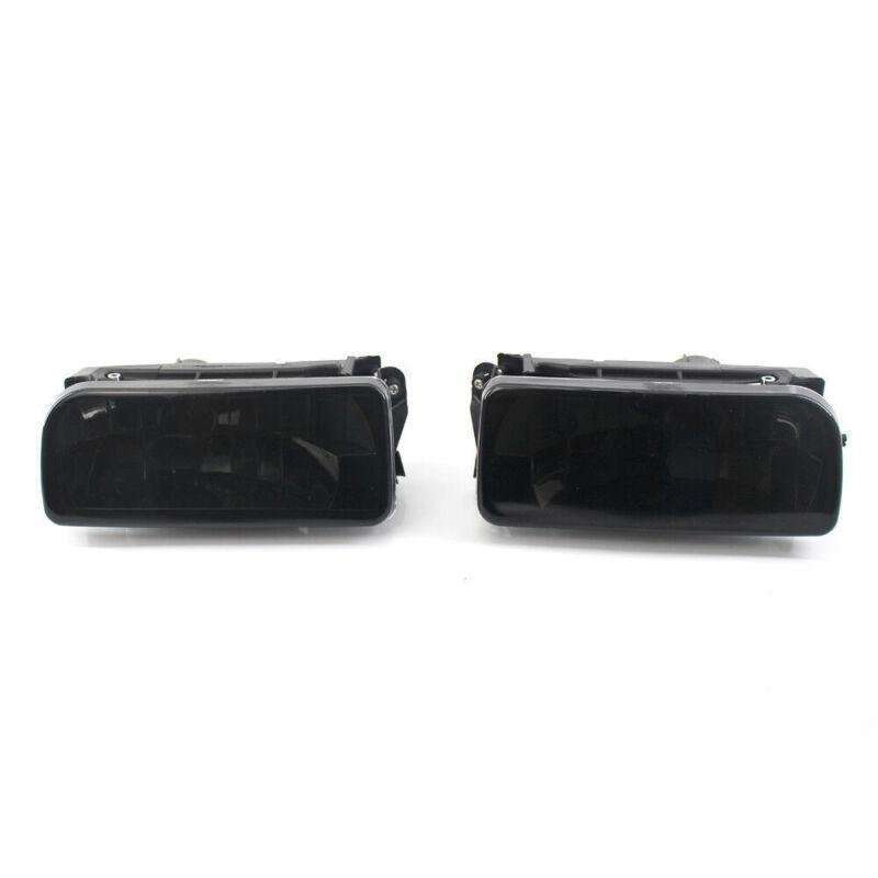 For 1992-1998 BMW E36 3 SERIES REPLACEMENT FOG LIGHTS LAMPS CRYSTAL BLACK LENS