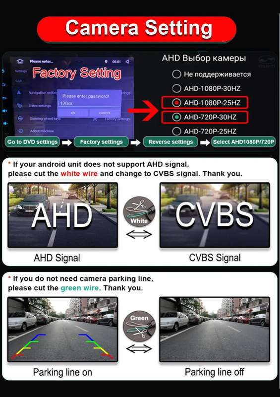AHD Auto Rear View Camera For Peugeot 407 408 508 607 806 807 5008